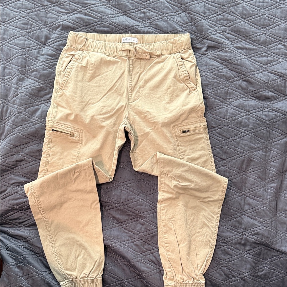 Men's Sonoma Tan Cargo Jogger Pants